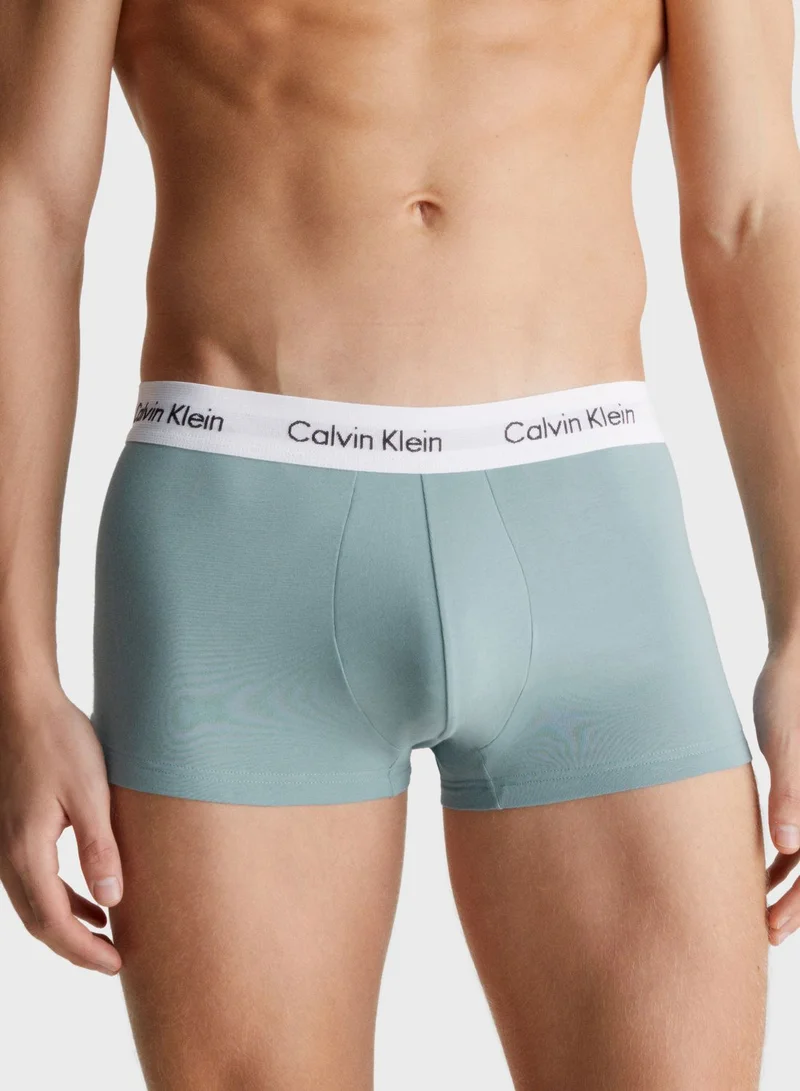CALVIN KLEIN 3-Pack Cotton Stretch Low Rise Trunks