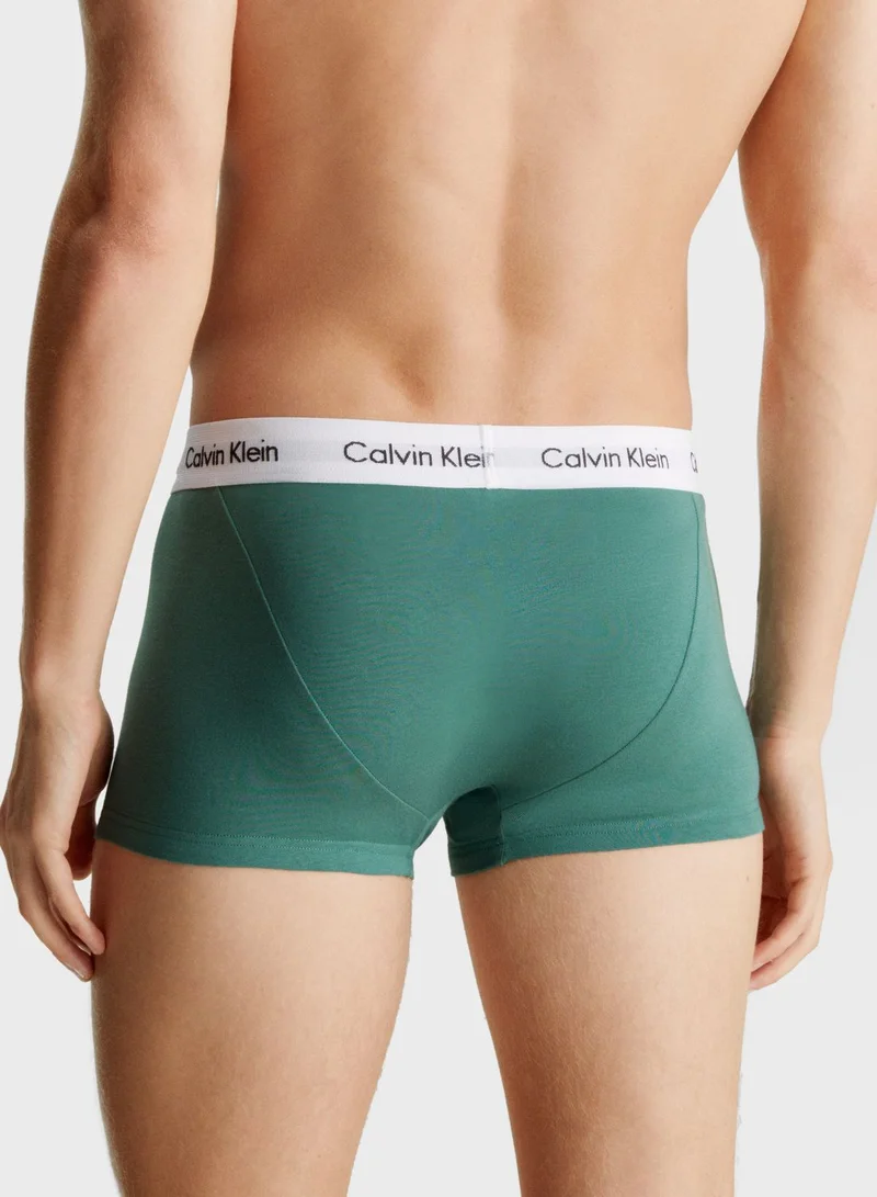 CALVIN KLEIN 3-Pack Cotton Stretch Low Rise Trunks