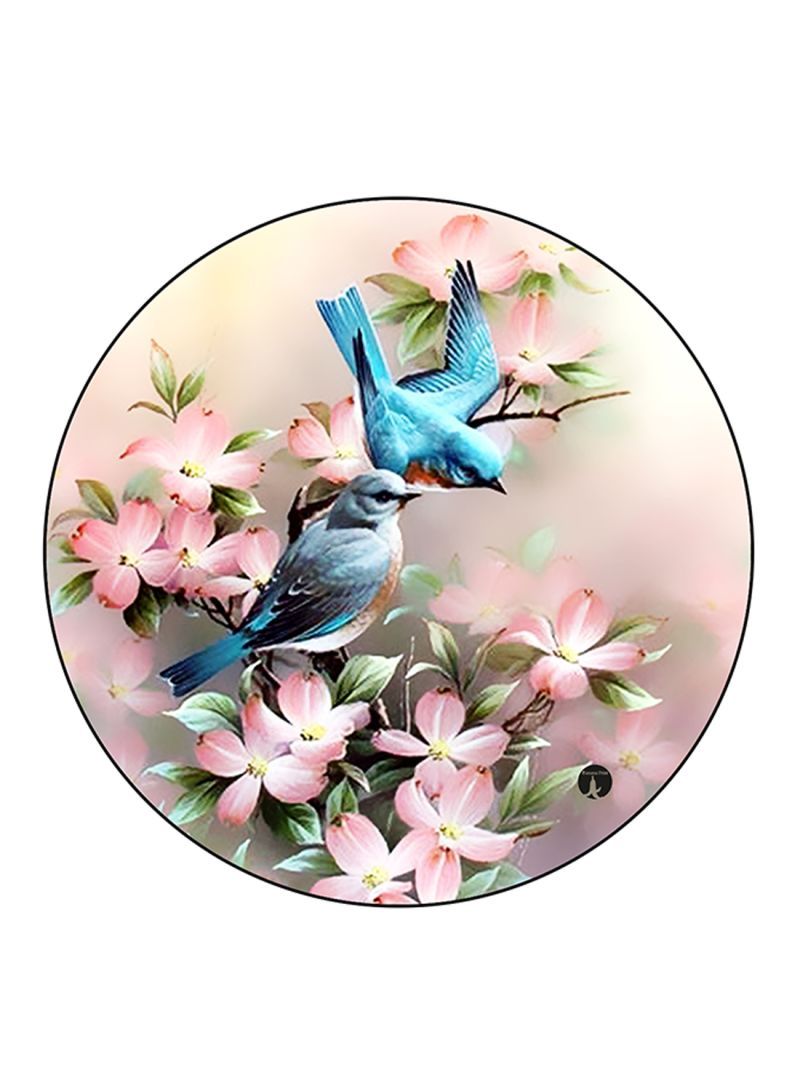 RKN Birds Printed Fridge Magnet Round  Multicolour - Image 1