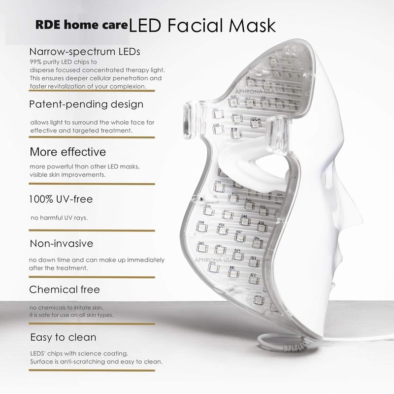 RDE home care RDE home care Led Light Therapy For Face Blue Light Therapy For Acne Led Therapy Mask For Face 1 Count - Image 2
