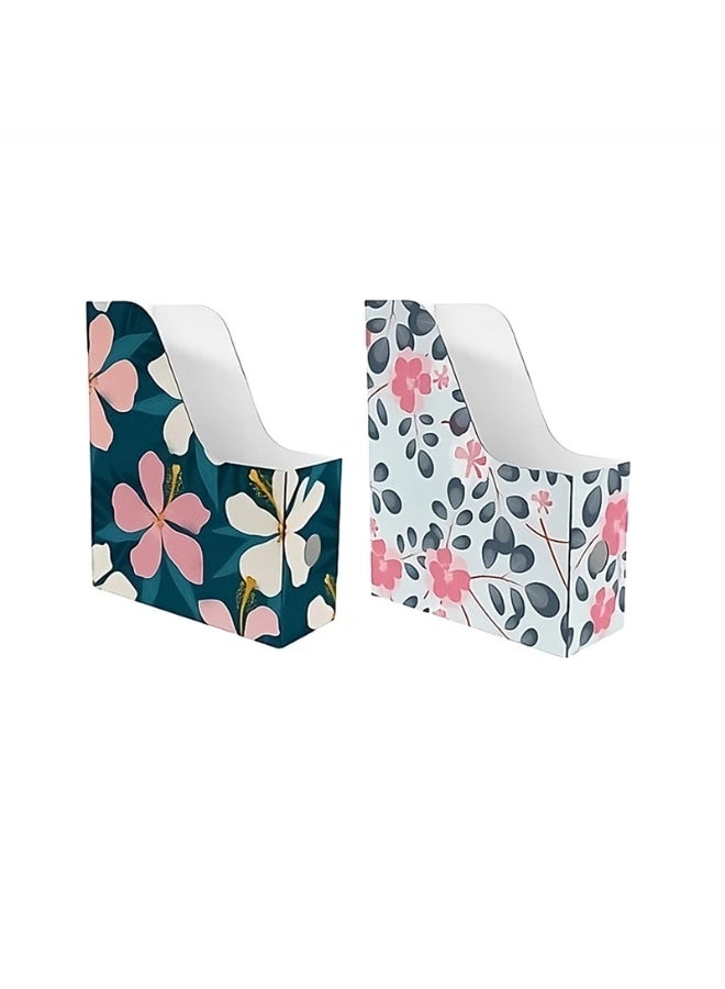 Floral patterned Paper file holders display