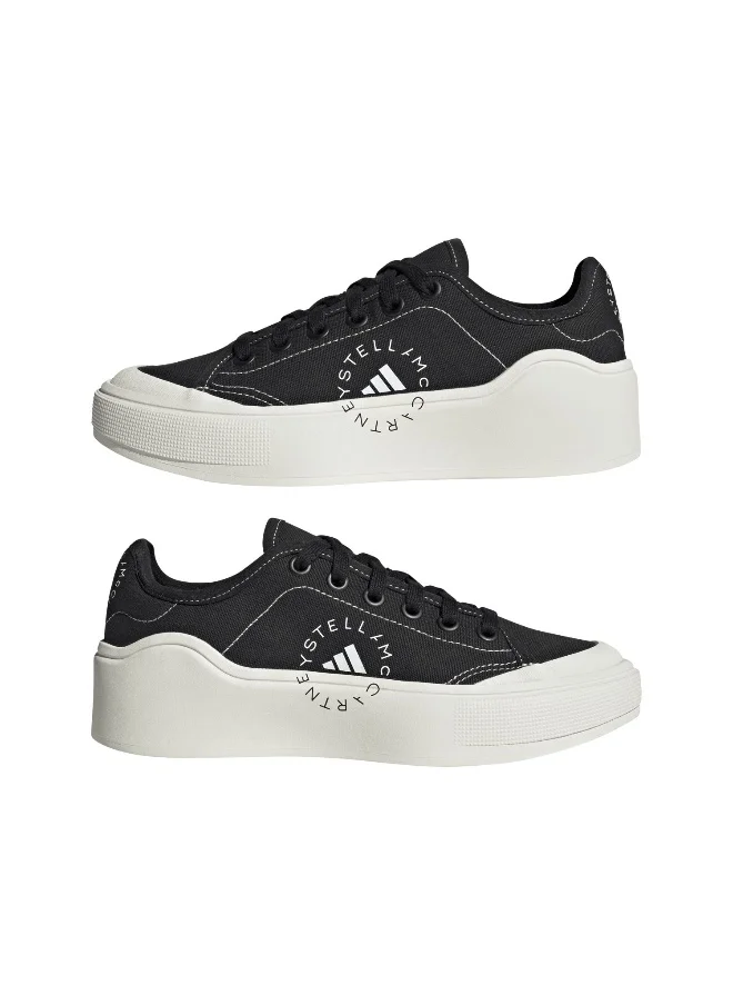 Adidas Adidas Asmc Court Cotton Black Training Shoes For Unisex 3.5
