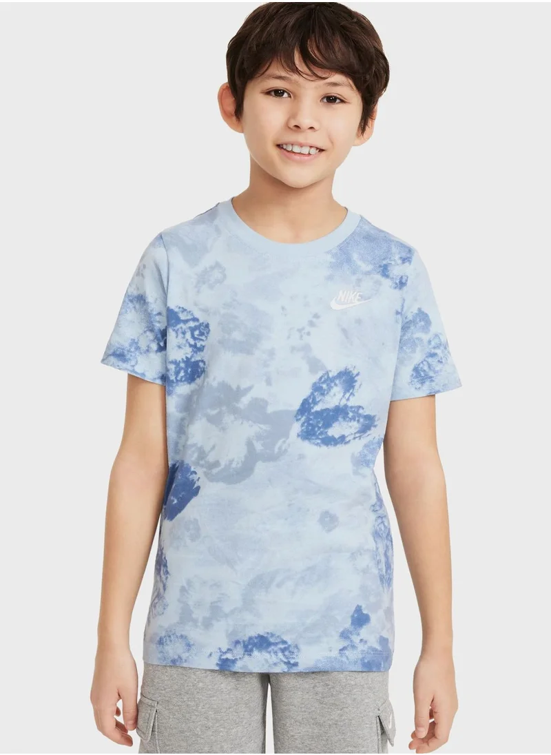 Nike Youth Nsw Club Seasonal Aop T-Shirt