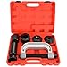DASBET Ball Joint Removal Tool Kit Ball Joint Press U Joint Removal Kit Heavy Duty Ball Joint Press Fits Most 2WD and 4WD Cars Light Trucks 10PCS Ball Joint Service Tool Bushing Press Kit Red - Image 2
