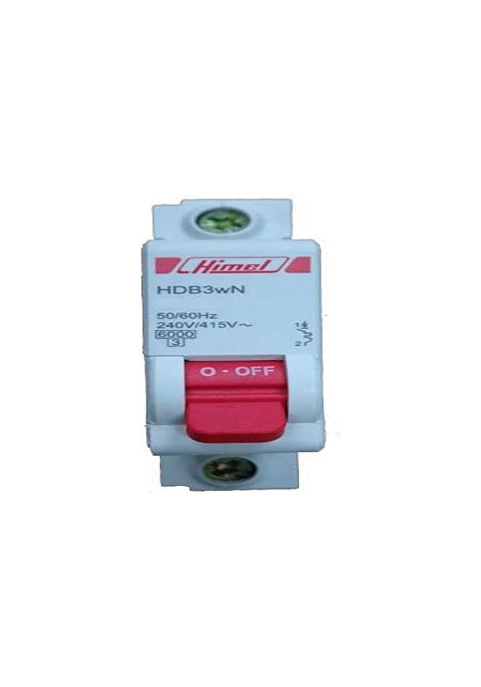 HIMEL Miniature Circuit Breaker 4A SP MCB 6KA HDB3WN1C4