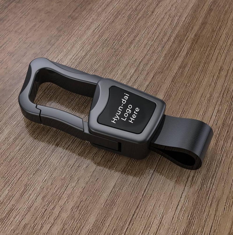 Contacts Car Keychain for Hyundai – Premium Leather Key Holder with Durable Metal Clip | Stylish & Secure Keychain for Men & Women - Image 2