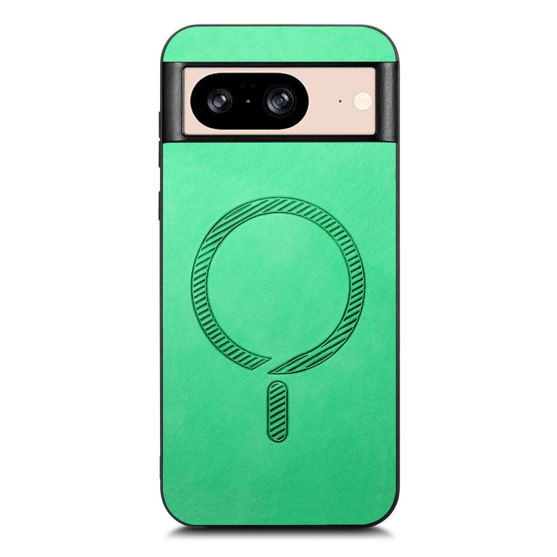 HuHa Case Cover For Google Pixel 9 / 9 Pro Retro Magsafe Magnetic PU Back Cover Phone Case(Green) - Image 3