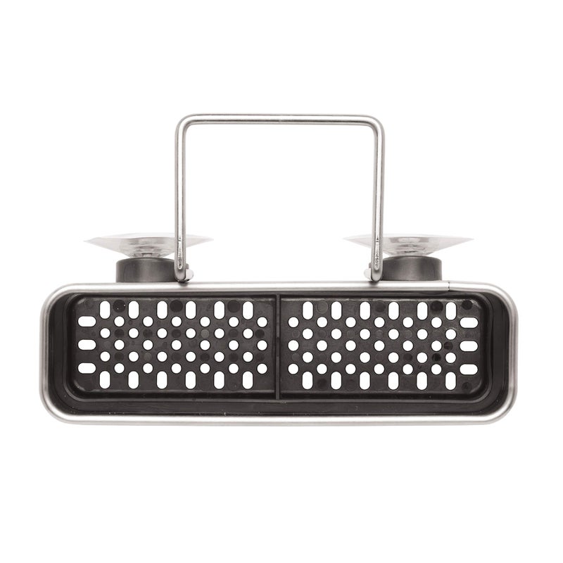 simplehuman Slim Sink Caddy Sponge Holder, Brushed Stainless Steel, Silver - Image 2