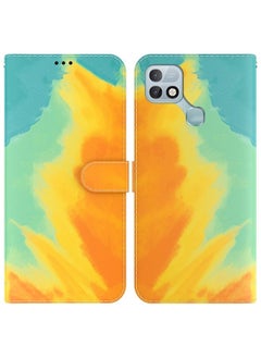 HuHa Case Cover For For Infinix Hot 10i / Smart 5 Pro X659B / PR652B / S658E Watercolor Pattern Horizontal Flip Leather Phone Case(Autumn Leaf Color) 