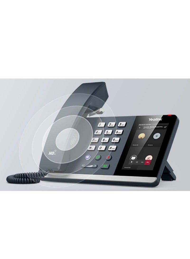 يالينك Yealink MP54 E2 Teams IP Phone – Android 13, Touch Screen, Built-in Wi-Fi & Bluetooth, HD Audio, Noise Proof, Microsoft Teams Certified, Hybrid Mode - Image 2