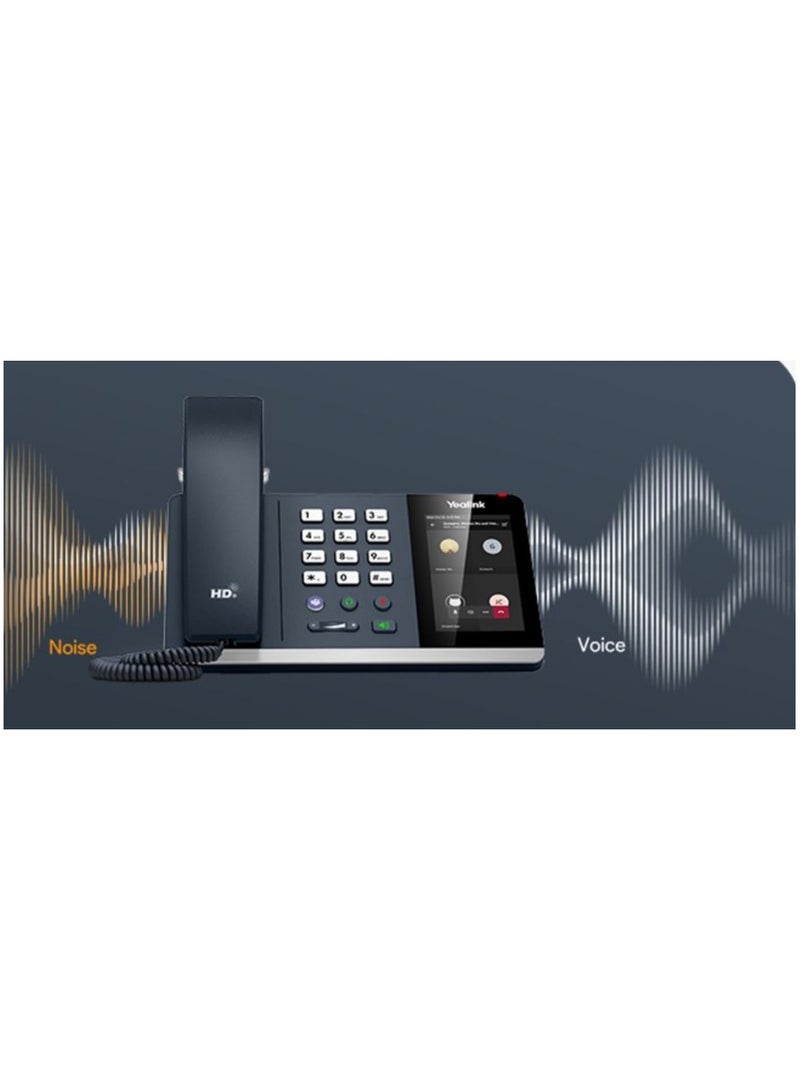 يالينك Yealink MP54 E2 Teams IP Phone – Android 13, Touch Screen, Built-in Wi-Fi & Bluetooth, HD Audio, Noise Proof, Microsoft Teams Certified, Hybrid Mode - Image 3