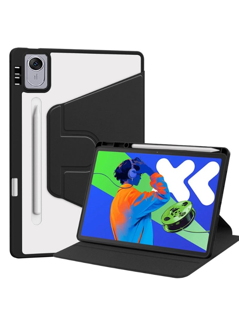 Case for HUAWEI MatePad 11.5 inch/Air 11.5 inch/11.5S 11.5inch ，Tablet Protective Case  , Acrylic 360 ° Rotating Design, Automatic Wake-up/sleep, Soft Leather,Black - Image 1