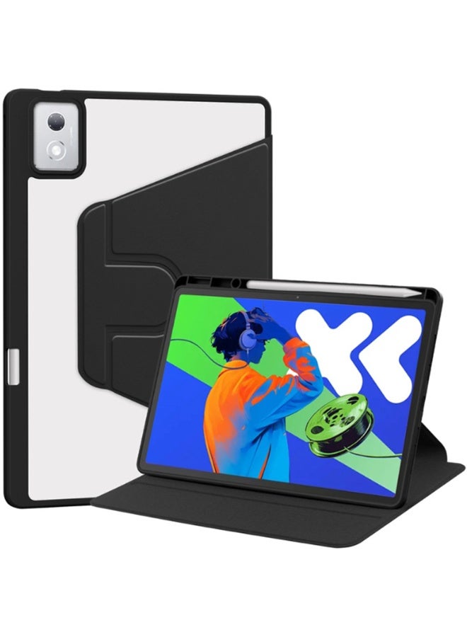 حالة لـ HUAWEI MatePad 11.5 بوصة / الهواء 11.5 بوصة / 11.5S 11.5inch ，حالة حماية اللوح ، تصميم دوران 360 درجة أكريليك ، إيقاظ / نوم تلقائي ، جلد ناعم ، أسود - Image 1