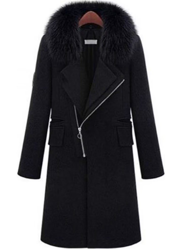 Barbora Winter Fur Cashmere Women's Coat - Image 1