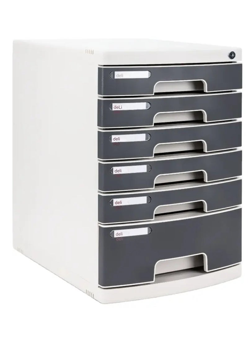Deli 6-Storey Filing Cabinet with Lock  - Image 1