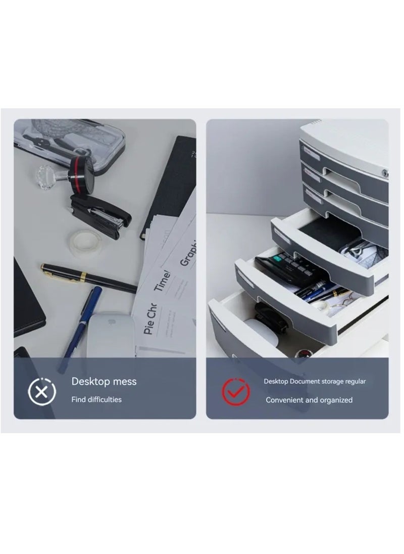 Deli 6-Storey Filing Cabinet with Lock  - Image 2