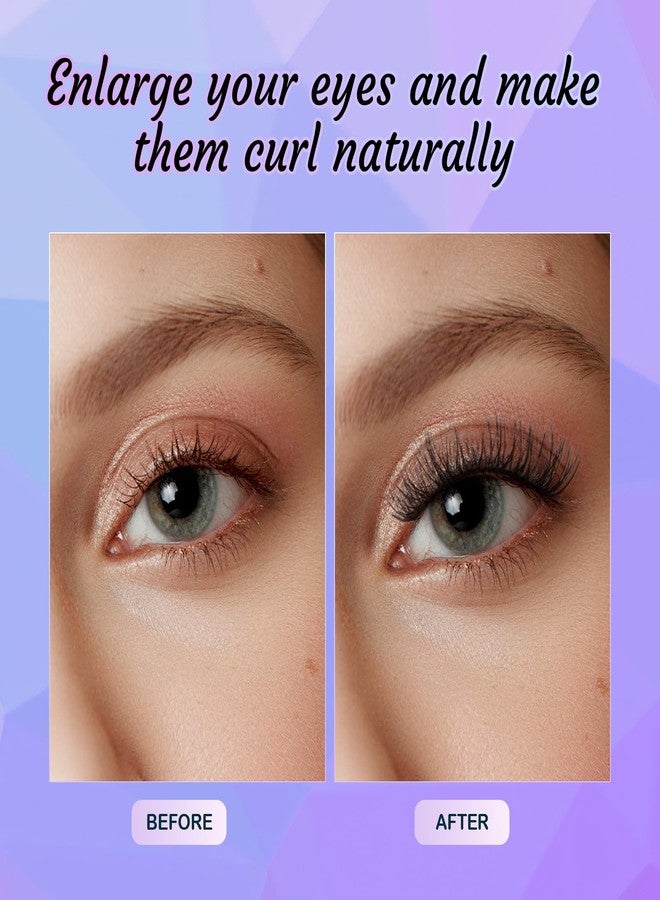 GOLLEE Self Adhesive Eyelashes, No Glue Needed Self Adhesive Lash Clusters, Reusable Pre-Glued Eyelashes No Remover No Residue for Beginners - Image 4