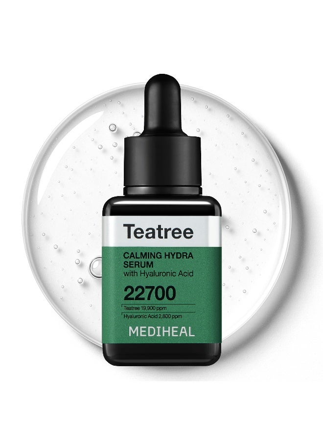 MEDIHEAL Tea Tree Calming Hydra Serum 40ml — Lightweight Hydrating Face Serum with Hyaluronic Acid, Tea Tree & Ceramide NP — For Sensitive, Oily & Dry Skin, 1.35 fl oz - Image 1