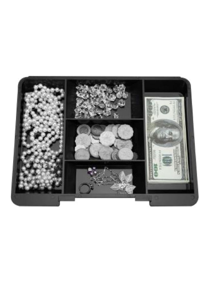 StarTech - High Quality Sturdy Flat Key Cash Box Black 1.7kg YFC-30 BLACK - Image 1