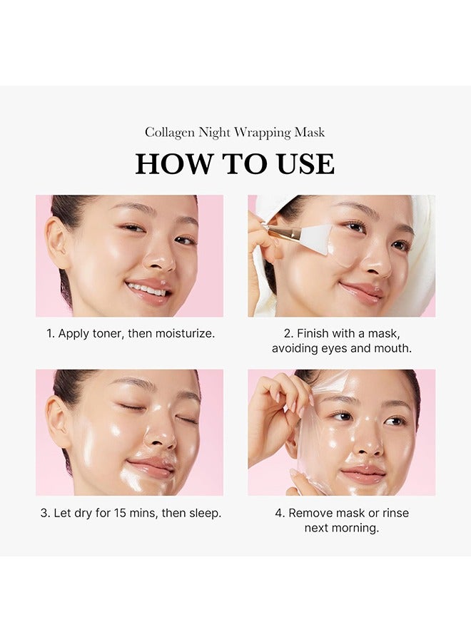 EELHOE T3 Baby Collagen Glow Mask，T3 Collagen Pestlo Mask, Pestlo Baby Collagen Glow Mask, Pestlo T3 Collagen Mask, T3 Collagen Peel Off Mask, Korean Skin Care Facial Mask, Anti Wrinkle Firming Face Masks （100G) - Image 5