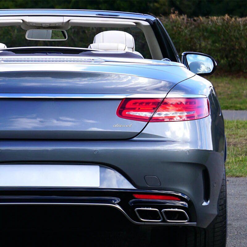 AutoBizarre 3D Raised Diesel Metal Monogram Emblem Badge Sticker for All Cars & Bikes (Silver) - Image 1