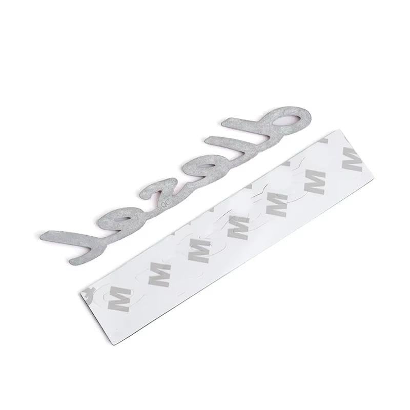 AutoBizarre 3D Raised Diesel Metal Monogram Emblem Badge Sticker for All Cars & Bikes (Silver) - Image 3