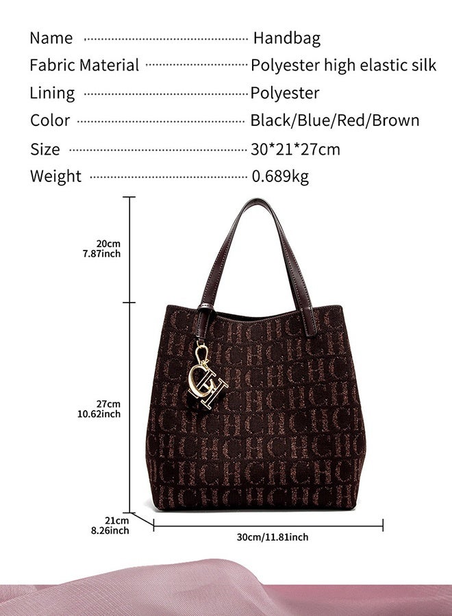 سي اتش سي اتش CH CH تصميم عصبي حقيبة نسائية كبيرة السعة متعددة الاستخدامات بحجم كبير تُحمل باليد أو على الكتف - Image 5