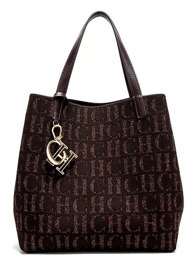 سي اتش سي اتش CH CH تصميم عصبي حقيبة نسائية كبيرة السعة متعددة الاستخدامات بحجم كبير تُحمل باليد أو على الكتف - Image 2