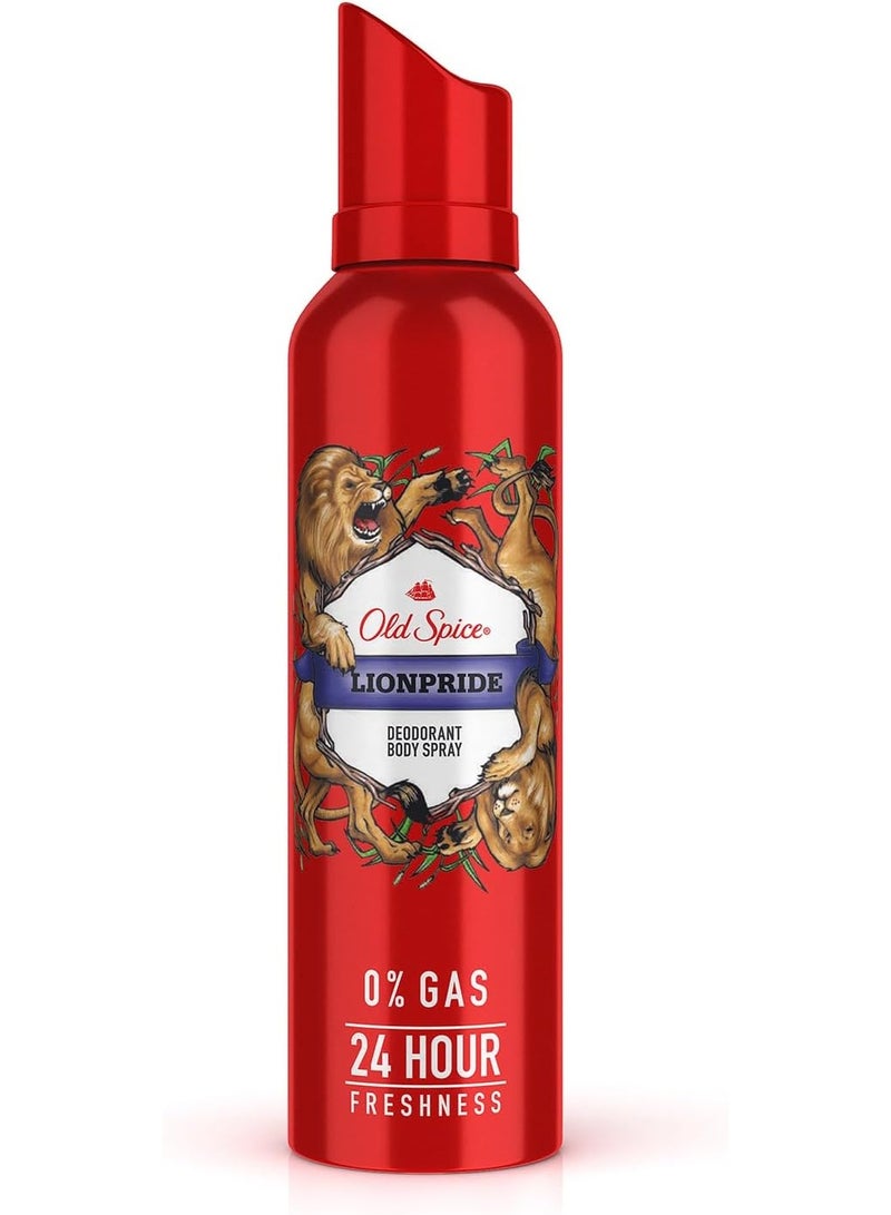 أولد سبايس بخاخ مزيل عرق أولد سبايس للرجال - لايون برايد (Lionpride) - رائحة القوة والملوكية - 140 مل - Image 1