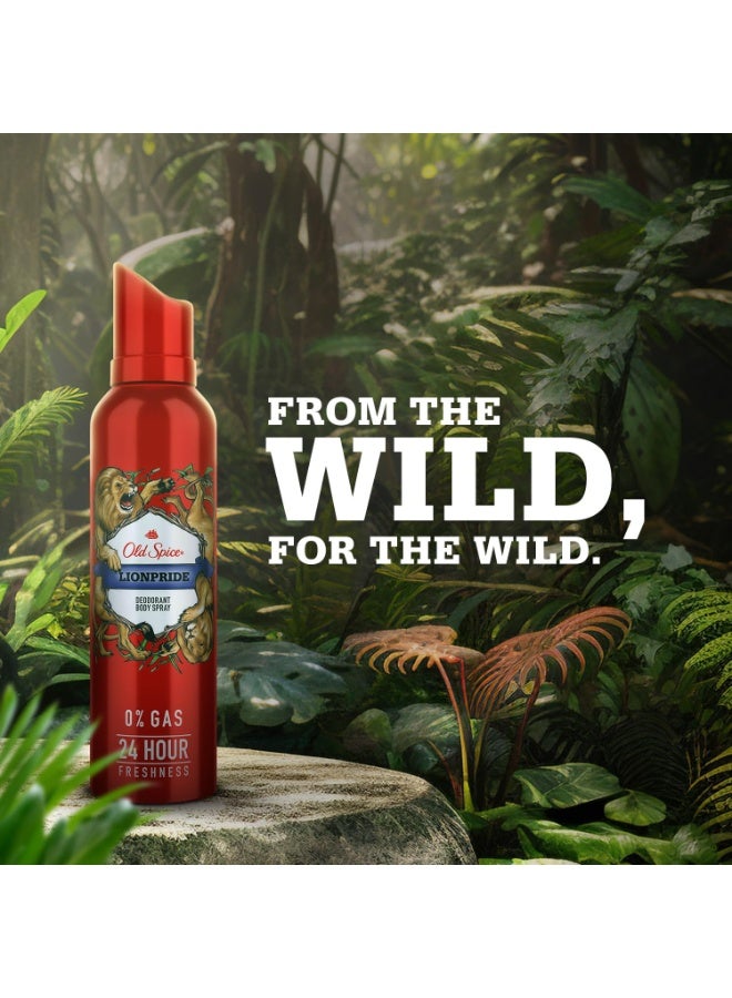 أولد سبايس بخاخ مزيل عرق أولد سبايس للرجال - لايون برايد (Lionpride) - رائحة القوة والملوكية - 140 مل - Image 3