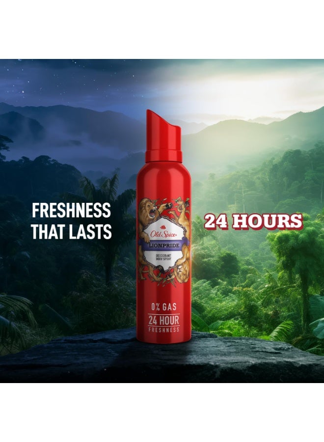 أولد سبايس بخاخ مزيل عرق أولد سبايس للرجال - لايون برايد (Lionpride) - رائحة القوة والملوكية - 140 مل - Image 4