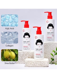 GUANJING Kojic Acid Body Lotion For Dull Or Sallow Skin Tone, Remove Melanin Improve The Sallow And Uneven Skin Enhance Its Whitening Ability Keeping Fair, Smooth, Moisturized And Elastic  - Image 2