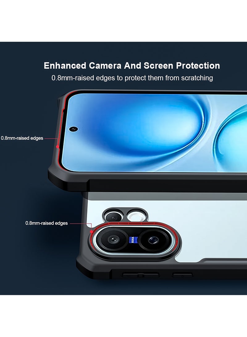 لغطاء Vivo X200 FE، جراب حماية للعدسة الخلفية، جراب حماية من الصدمات مصنوع من TPU + PC، وجراب نحيف ملائم ومضاد للاصفرار - Image 2