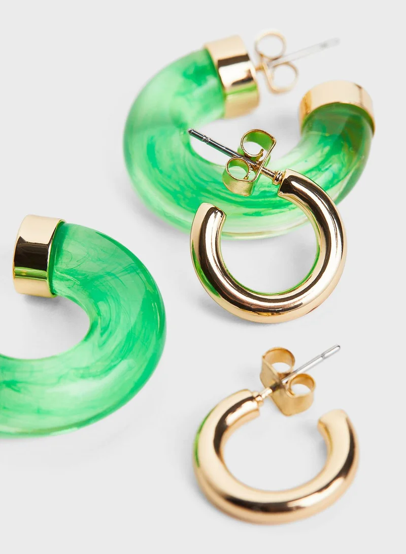 H&M 2-Pack Hoop Earrings