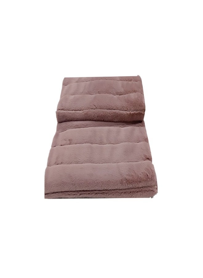 PACHA HOME - Fur Throw 2 layers 130x170, Perfect match for cold days on the couch - Color: Pink. - Image 1