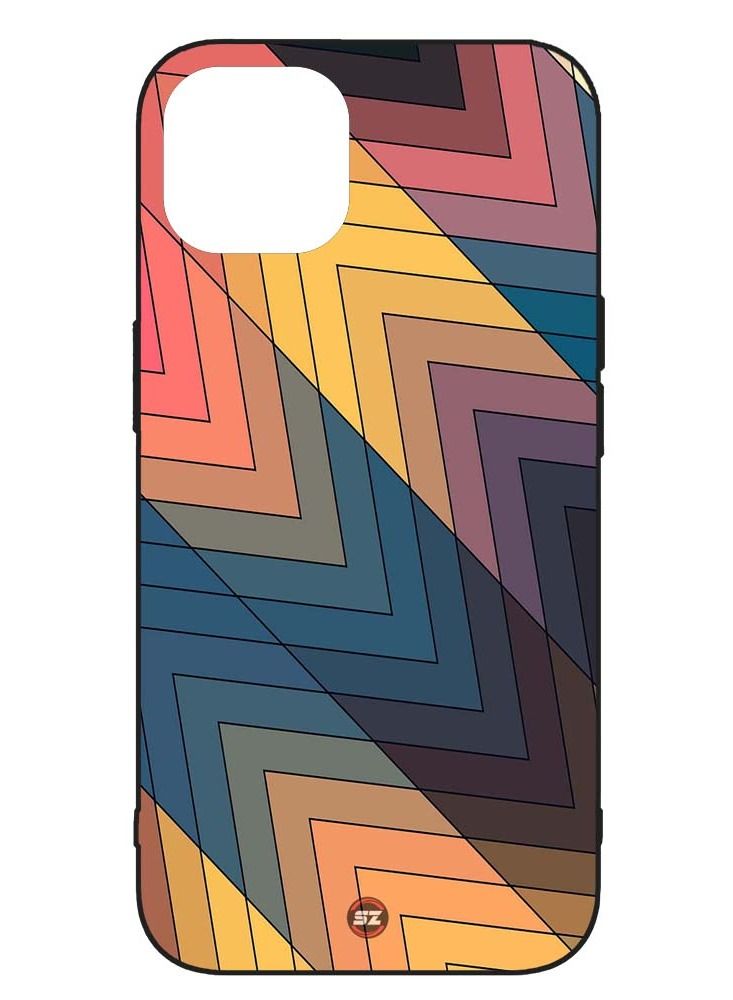 Service Zone Protective Printed Mobile Cover 3D Abstract Art Design For Apple iPhone 12 Mini  - Image 1