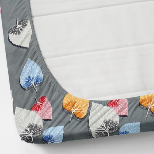NEW LEAF Premium Cotton Elastic Fitted Bedsheets with 2 Pillow Covers Double Bed All Around Elastic Supersoft Breathable Wrinklfree Size - 76 x 72 +6 inches Grey White 200 tc - 220 tc - Image 4