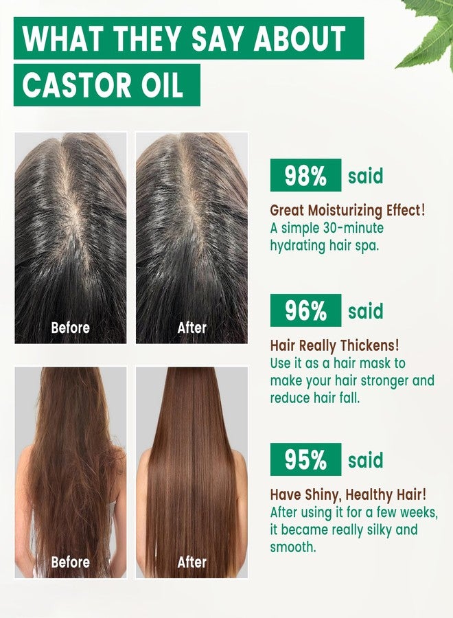 PHATOIL Organic Cold Pressed Castor Oil, 118 ml (4 fl.oz) Glass Bottle, USDA Certified Organic, Rich in Omega Fatty Acids, Ideal for Hair Growth, Eyebrows, Lashes, and Skin Care - Image 5