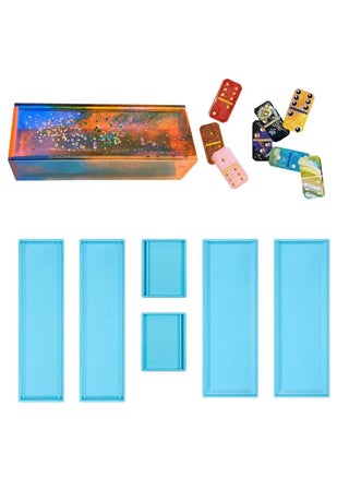 Domino Box Silicone Mold Set for Resin Casting Storage Box Resin Mold for DIY Epoxy Crafts Making Tool Casting Silicone Mould Soft Durable Create Unique Storage Case Holder - pzsku/Z696AFF79A9A06BE1D2F9Z/45/_/1668689524/de024de9-472a-4167-bab6-3a4f046bd512