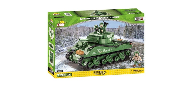 COBI 720 Pcs Historical Collection WWII 2550 Sherman M4A3E2