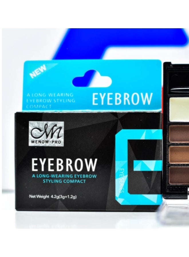 Menow Pro Eyebrow Styling Compact – Two-Tone Powder for Natural & Long-Wearing Brows!