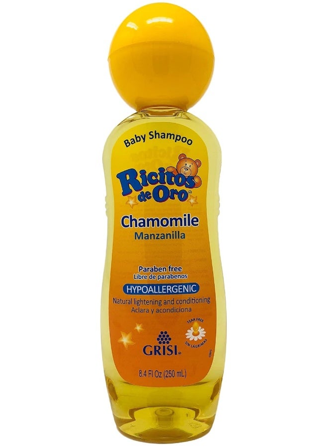 Ricitos de Oro Chamomile Baby Shampoo, Hypoallergenic Tear Free Baby Shampoo with Chamomille Extract; 8.4 Fl Oz - Image 1