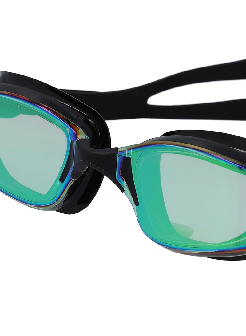 Joss Impulse Mirror Green/Black Adult Swimming Goggles  Uv Protection, Anti-Fog, Panoramic Lenses, Adjustable Nose Bridge, Secure Fit For Swimmers - Image 3
