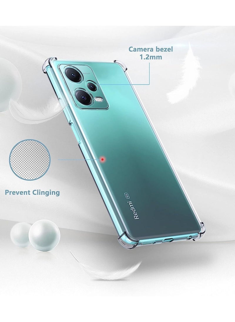 Generic Tpu Case Xiaomi Redmi Note 12 4G Case Clear Ultra Crystal Thin Transparent Protective Back Cover Soft Flexible Bumper Hybrid Silicone Case Shock Absorption  - Image 5