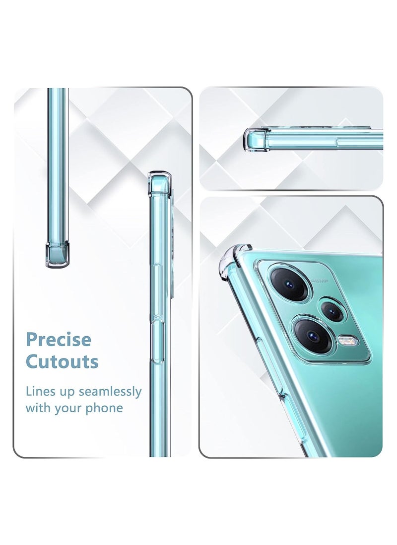 Generic Tpu Case Xiaomi Redmi Note 12 4G Case Clear Ultra Crystal Thin Transparent Protective Back Cover Soft Flexible Bumper Hybrid Silicone Case Shock Absorption  - Image 4