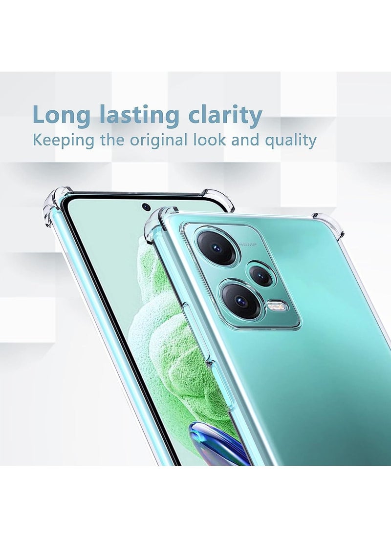 Generic Tpu Case Xiaomi Redmi Note 12 4G Case Clear Ultra Crystal Thin Transparent Protective Back Cover Soft Flexible Bumper Hybrid Silicone Case Shock Absorption  - Image 2