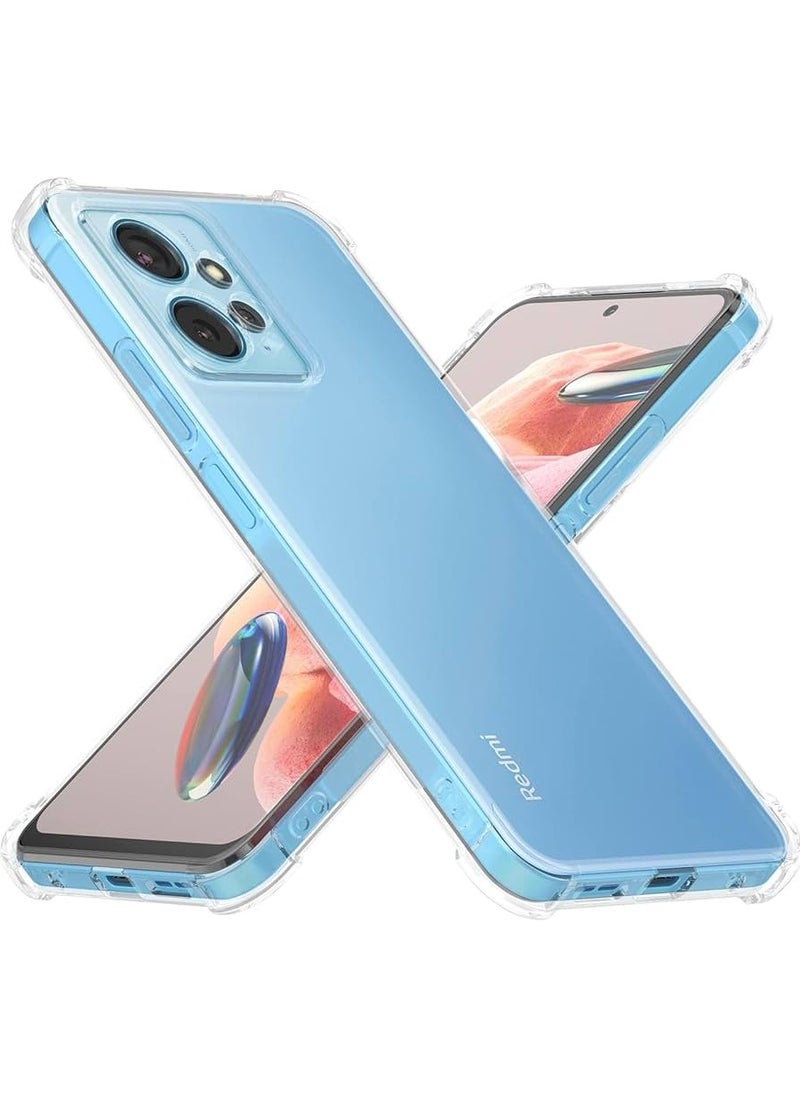 Generic Tpu Case Xiaomi Redmi Note 12 4G Case Clear Ultra Crystal Thin Transparent Protective Back Cover Soft Flexible Bumper Hybrid Silicone Case Shock Absorption  - Image 1