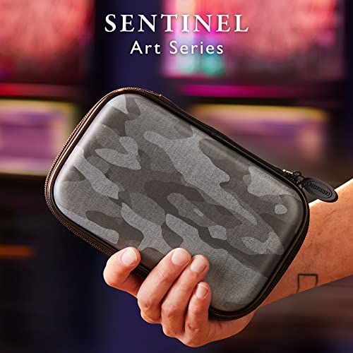 Casemaster by GLD Products Sentinel 6 Dart Case, Holds Extra Accessories, Tips, Shafts and Flights, Compatible With Steel and Soft Tip Darts, Impact & Water Resistant Tactech Shell, Black Camo - Image 5