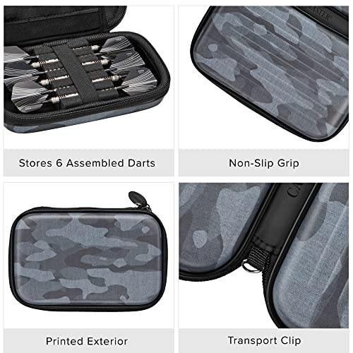 Casemaster by GLD Products Sentinel 6 Dart Case, Holds Extra Accessories, Tips, Shafts and Flights, Compatible With Steel and Soft Tip Darts, Impact & Water Resistant Tactech Shell, Black Camo - Image 4