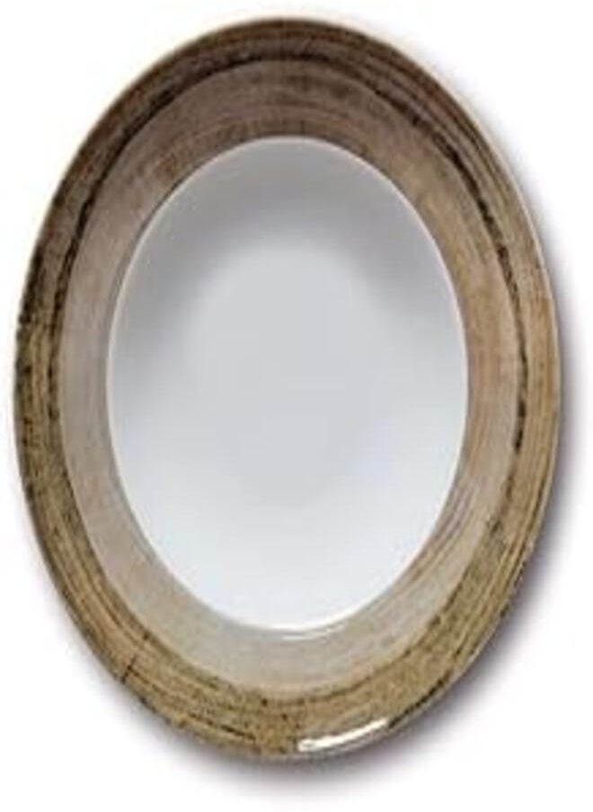 Saturnia Saturnia porcelain pasta bowl 26.5 cm - tree tabacco - napoli 